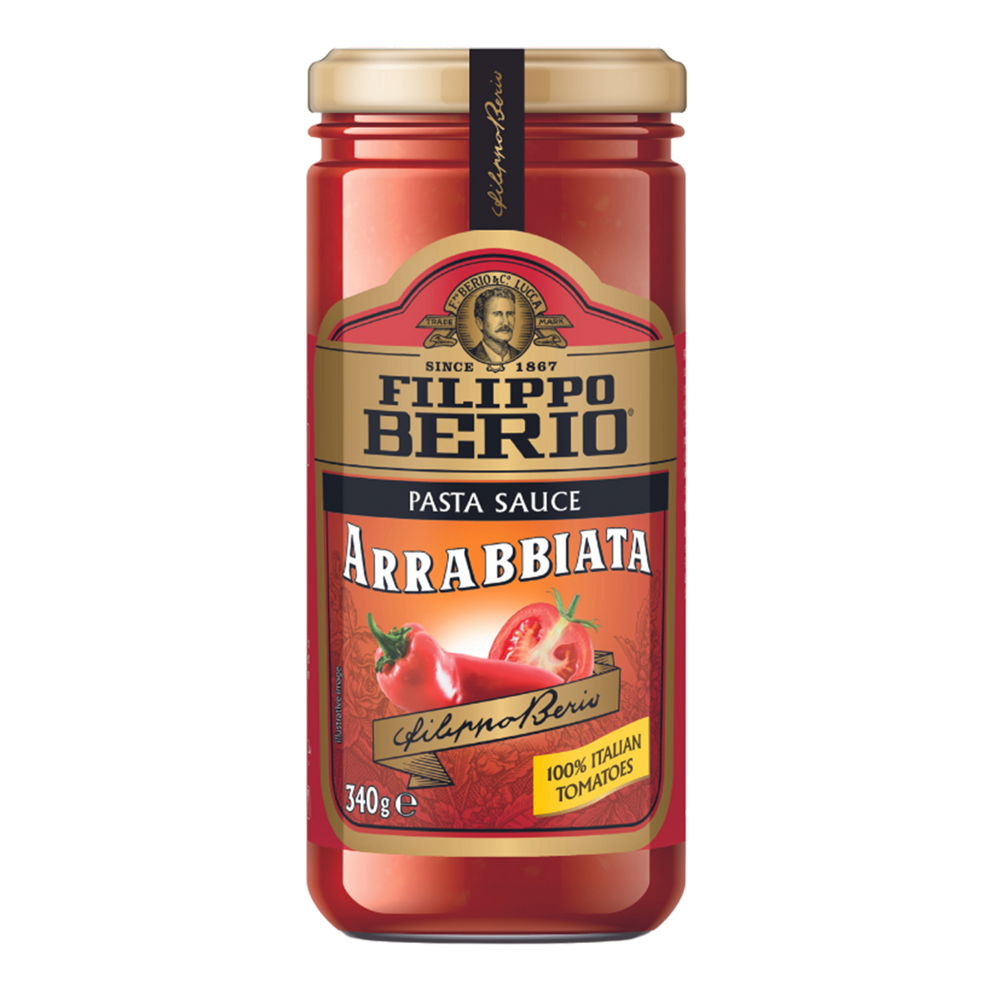 Filippo Berio Arrabbiata Pasta Sauce, 340g