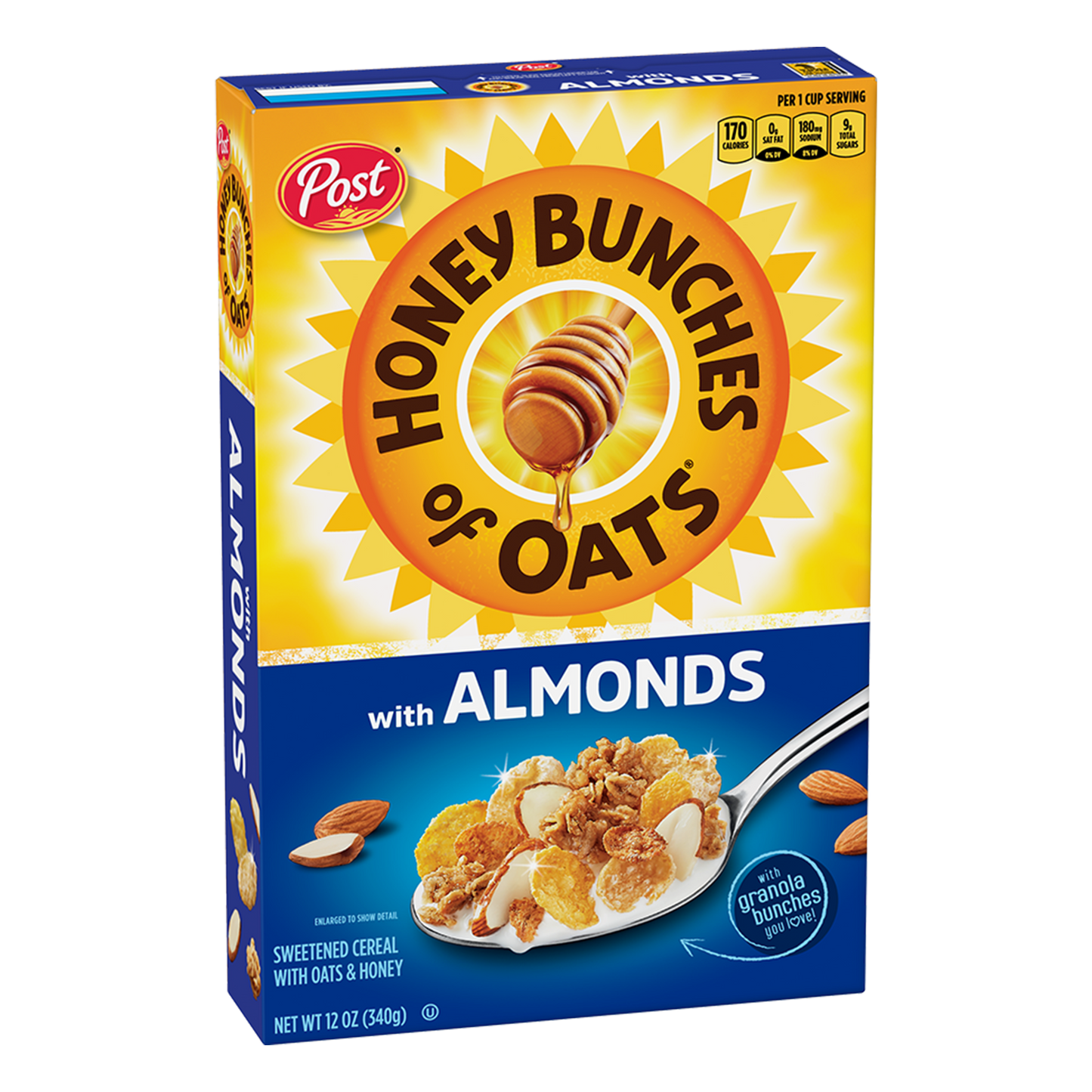 Honey Bunch of Oats with Almonds Cereal, 340g