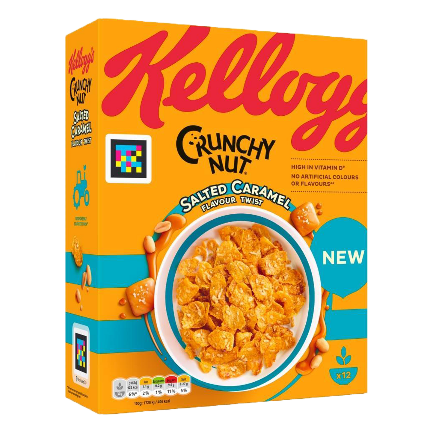 Kellogg's Crunchy Nut Salted Caramel Flavour Twist, 460g