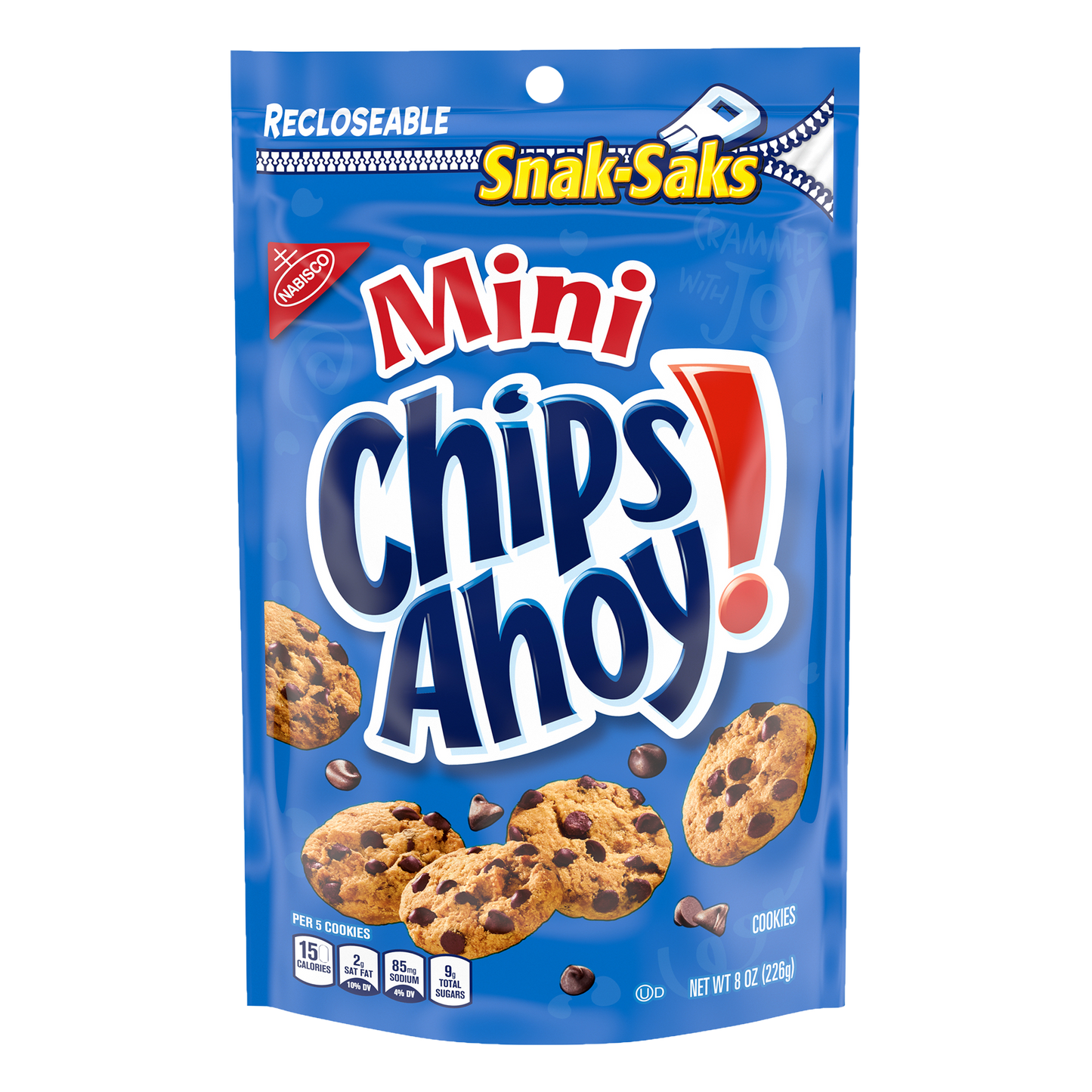 Chips Ahoy! Mini Snak-Saks Chocolate Chips Cookies, 226g